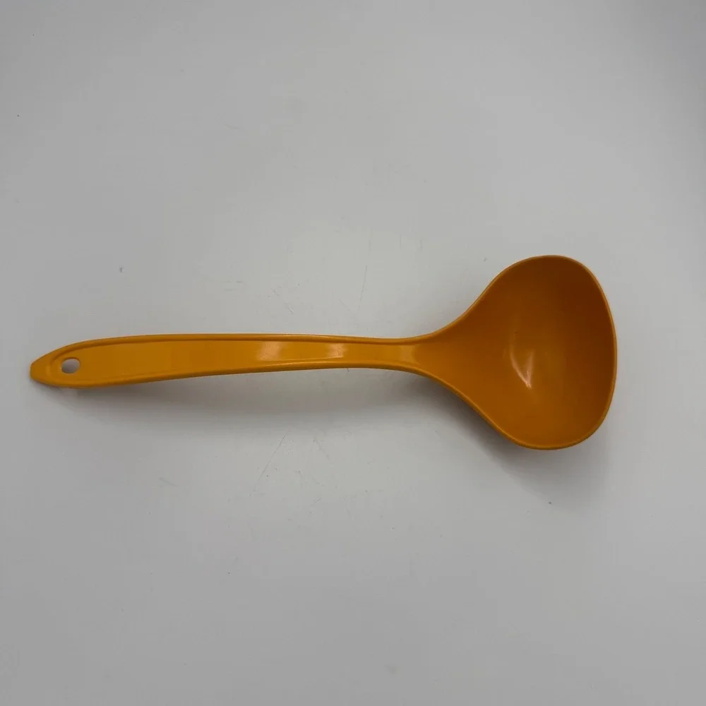 Vintage Hutzler Lopol Orange Melamine Soup Ladle No 705 Retro Kitchen Utensil